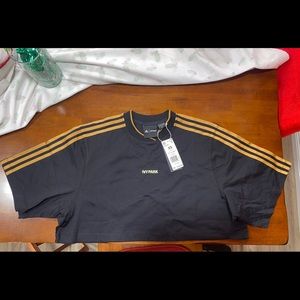 Adidas x Ivy Park 3 Stripe Crop Top